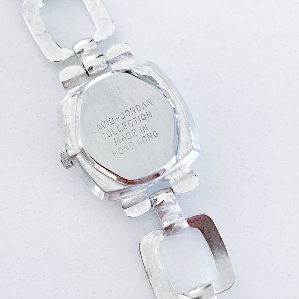 DAVID JORDAN Silver Stainless Steel Bracelet Watch - Picture 7 of 13